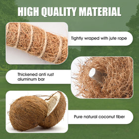 NATSUKY monstera moss pole assembly aids upward growth
