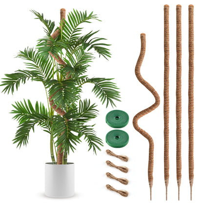 NATSUKY moss pole 63-inch bendable for flexible climbing plant support