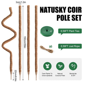 NATSUKY plant ties (6.56 ft) for easy plant attachment
