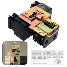 Natupal generator interlock kit on Siemens panel plate enables safe power selection