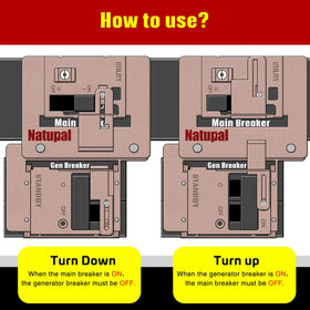 Natupal packaging shows interlock plate, instruction bulletin, and caution sticker