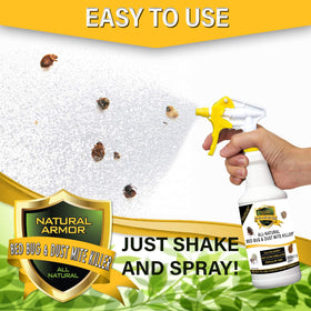 Natural Armor spray's heavy-duty trigger in use for easy coverage