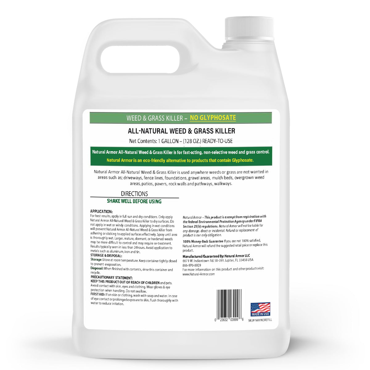 Patio or paver area with treated weeds using Natural Armor