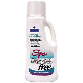 Spa Metal Free-treated water remains clear for pristine spa surfaces and equipment.