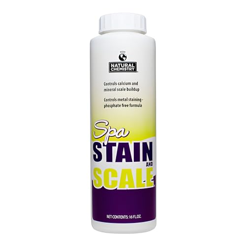 Natural Chemistry Spa Stain and Scale mineral build-up surface reduces scale formation.