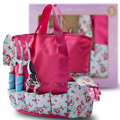 Nature Anywhere garden tool set in a tote for easy organization and daily gardening.