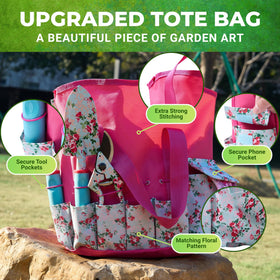 Nature Anywhere garden tote organizer keeping tools neatly stored and portable.