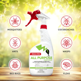 Nature-Cide All Purpose Insecticide label closeup highlights natural ingredients