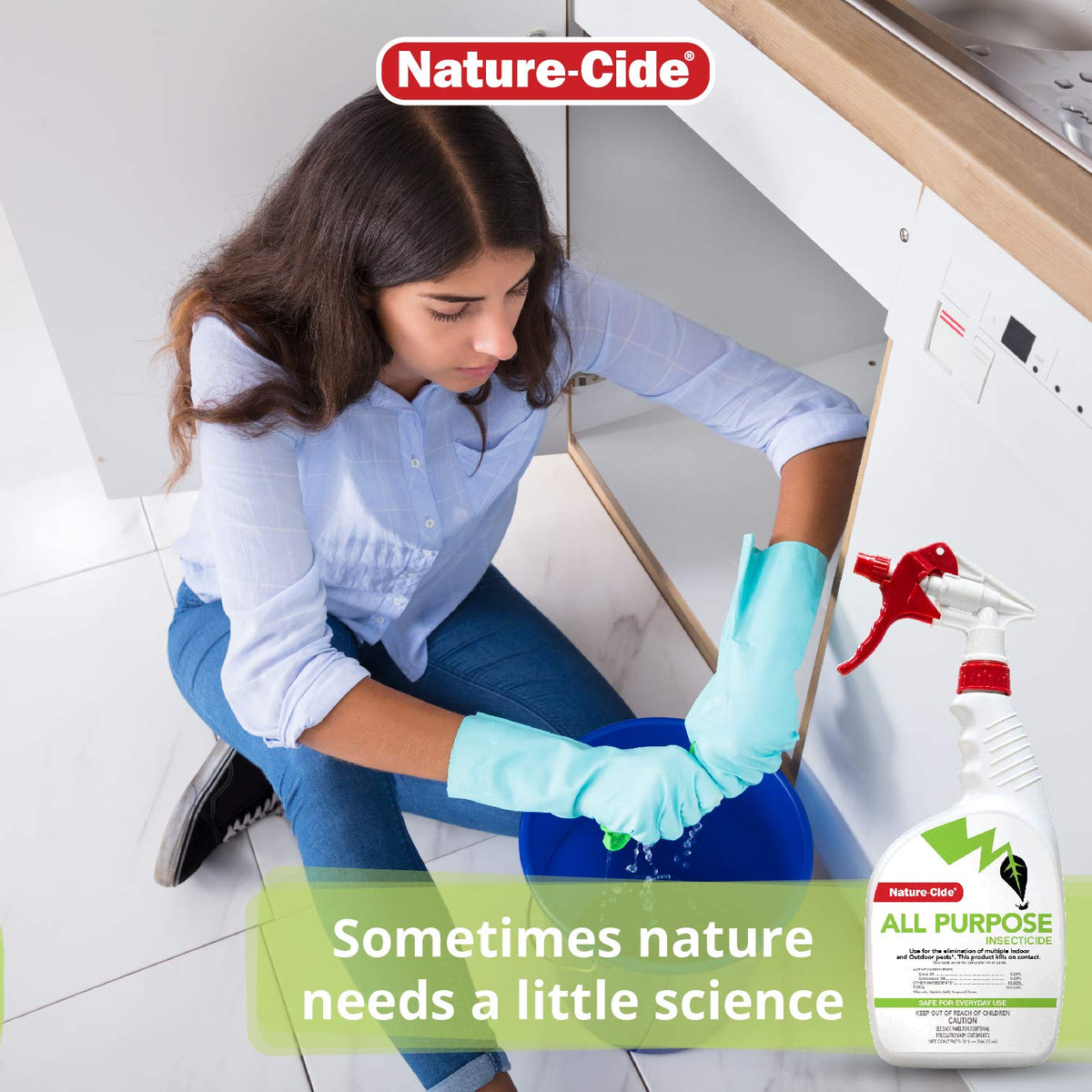 Nature-Cide All Purpose Insecticide low-odor formula supports comfortable rooms