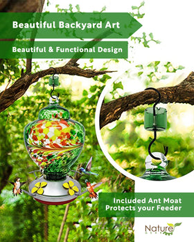 Nature Gear ant moat helps keep nectar clean during outdoor feeding.