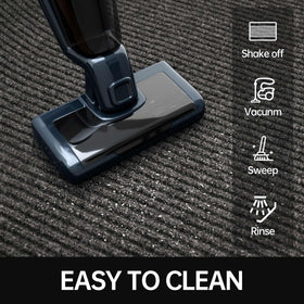 Naturei front door mat durable polyester surface for high-traffic areas.
