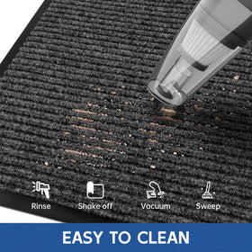 Naturei front door mat large 3x10 size suits multiple entryways.