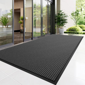 Naturei front door mat grey adds subtle style to any entrance.