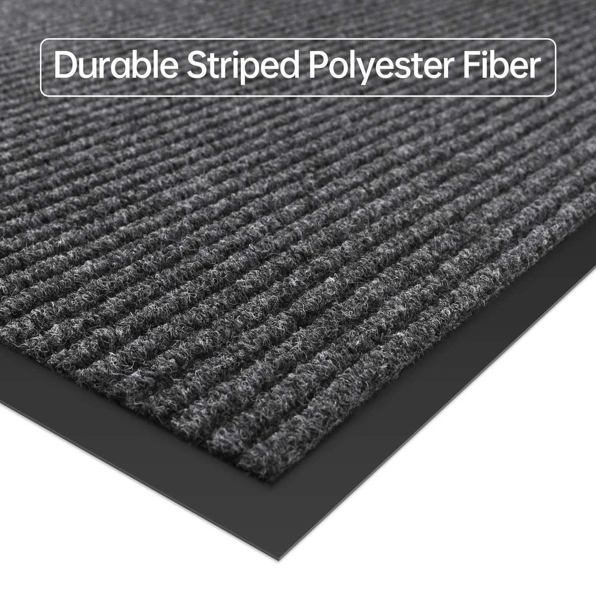 Naturei front door mat heavy-duty surface withstands busy homes.
