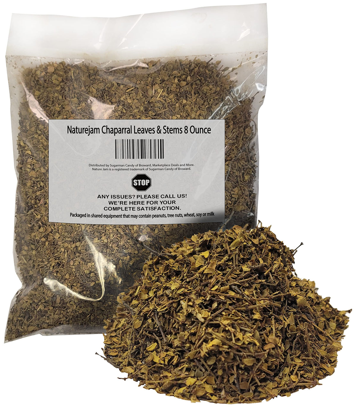 Naturejam Chaparral leaves and stems 8oz bulk ready for tea infusions.