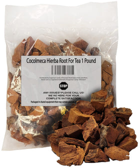 Naturejam Cocolmeca root pieces for tea yield a robust, earthy infusion.