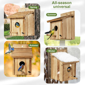 NATUREYLWL outdoor garden decor doubles as a practical habitat