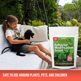 Nature's Defense weather-resistant granules provide lasting outdoor defense against rain.