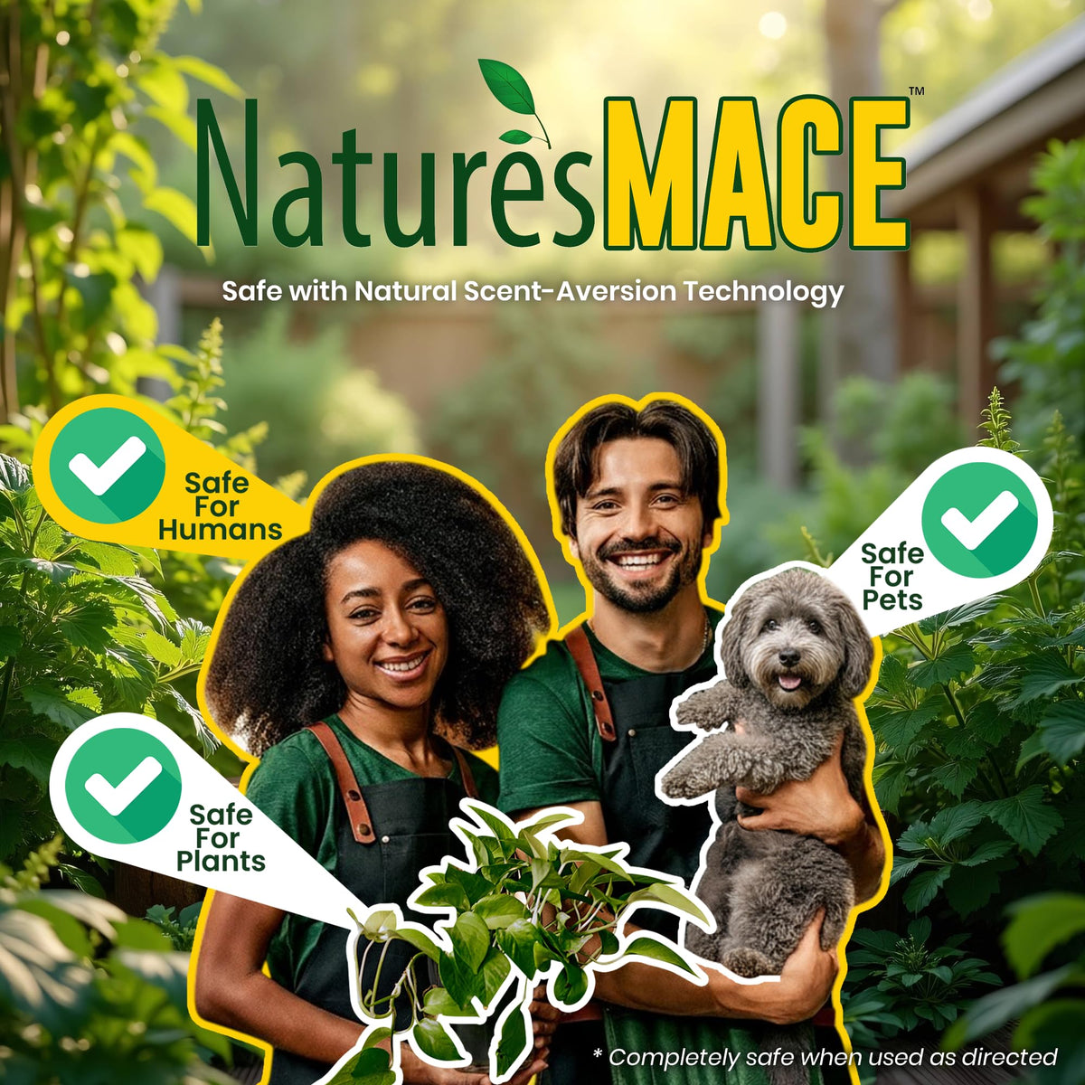 Nature's MACE Dog Mace indoor outdoor use shows versatile application anywhere.