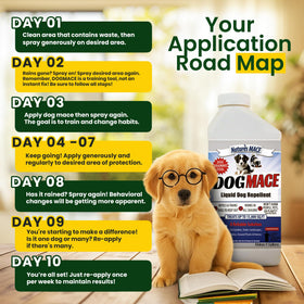 Nature's MACE Dog Mace odor barrier keeps pets away without harming surfaces.