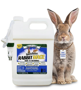 Nature's MACE Rabbit MACE bottle closeup showing ready-to-use garden protection.