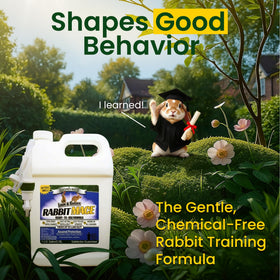 Nature's MACE garden application on plants highlights mint scent protection.