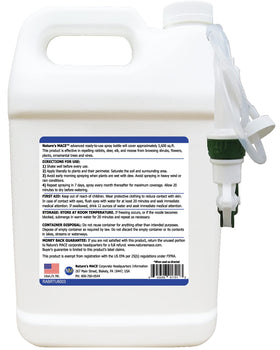 Nature's MACE rabbit deterrent perimeter spray area demonstrates perimeter protection.