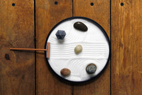 Nature's Mark Buddha figure included in the Zen garden kit