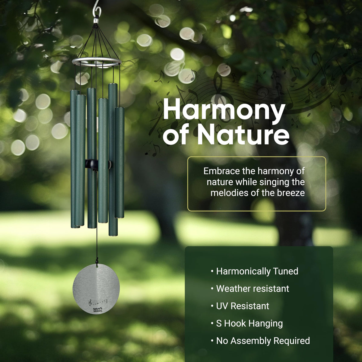 Nature's Melody Aureole Tunes S-hook hanger for easy installation