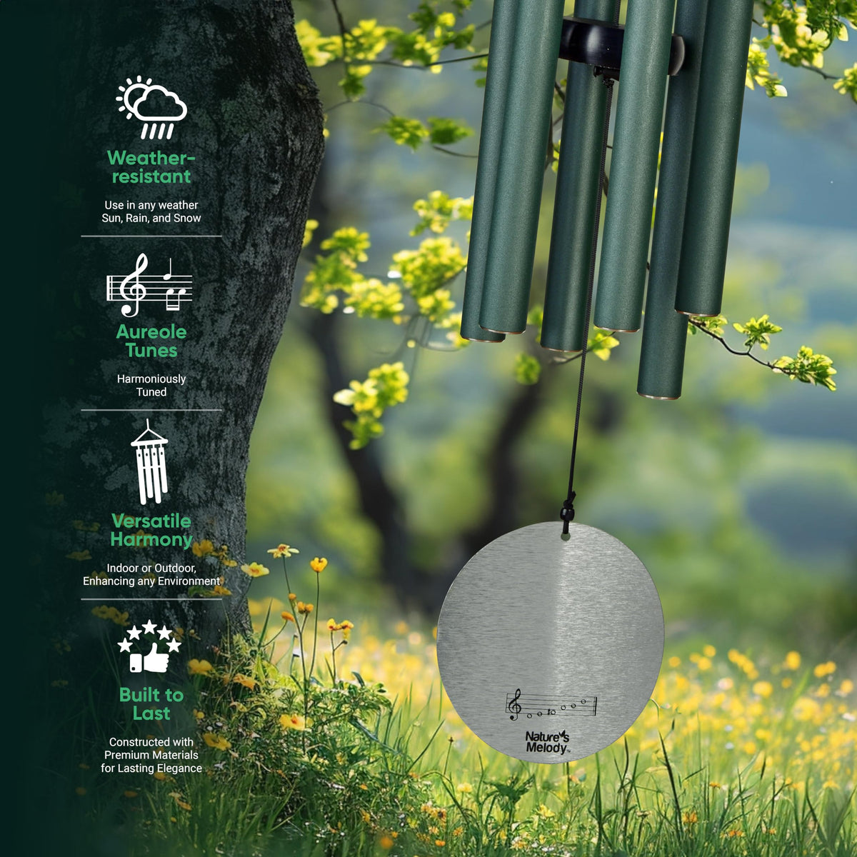 Nature's Melody Aureole Tunes suited for weddings and memorials in garden settings