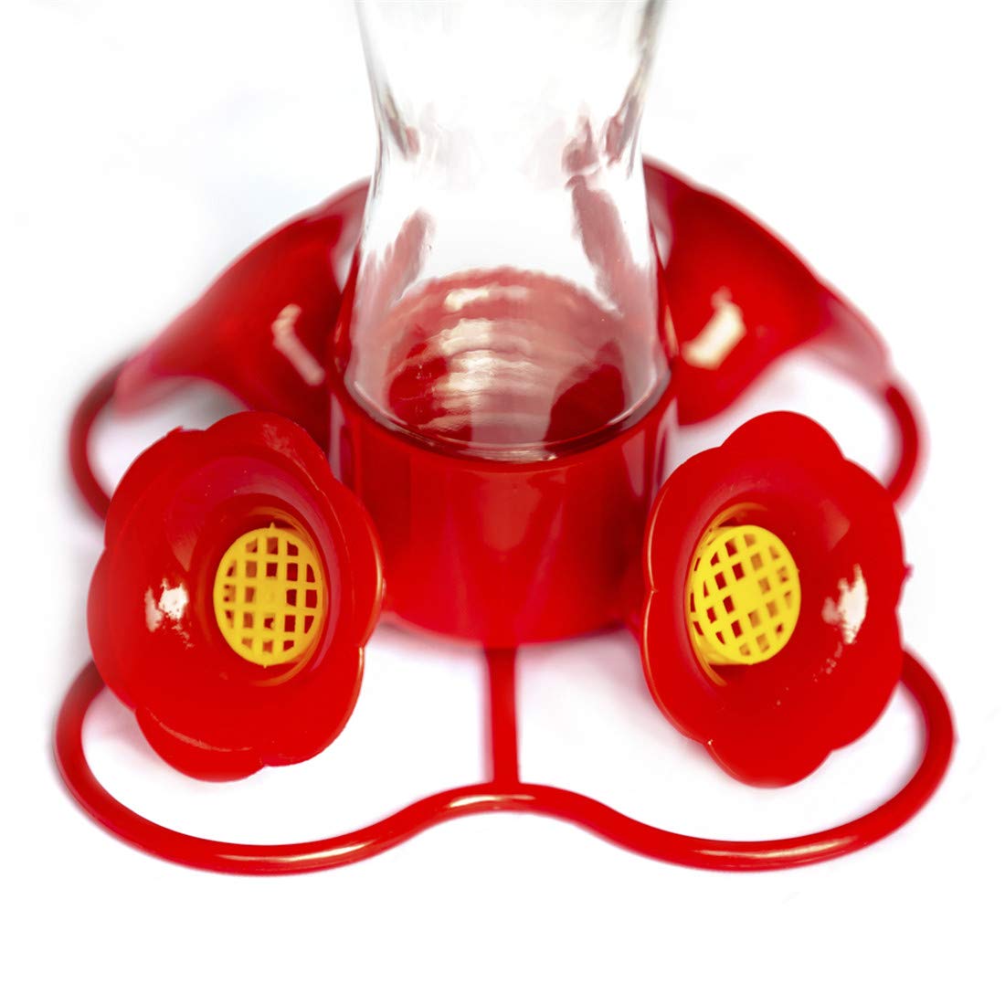 Nature's Rhythm hummingbird feeder detachable base for thorough cleaning.
