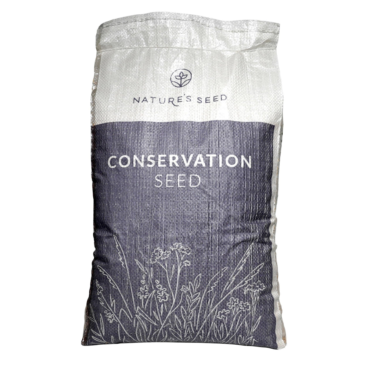 Nature’s Seed White Dutch Clover seed bag close-up for low-maintenance ground cover.