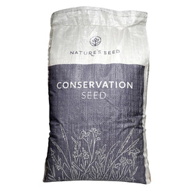 Nature’s Seed White Dutch Clover seed bag close-up for low-maintenance ground cover.