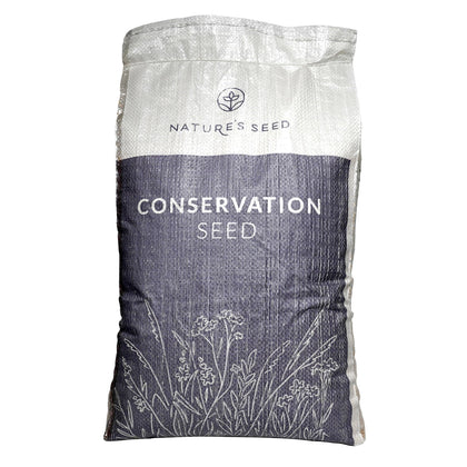 Nature’s Seed White Dutch Clover seed bag close-up for low-maintenance ground cover.