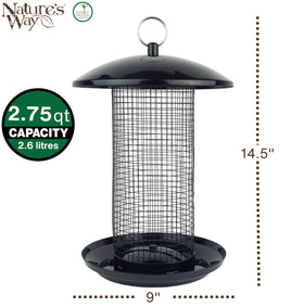 Nature's Way 2-75-quart capacity feeder ready for busy backyards