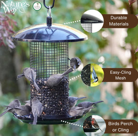 Nature's Way Easy-Cling mesh design simplifies refilling