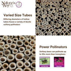 Nature's Way leafcutter bee housing promotes garden blooms