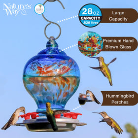 Nature's Way Sunny Day AGF3 six lifelike flower ports offer comfortable feeding for hummingbirds