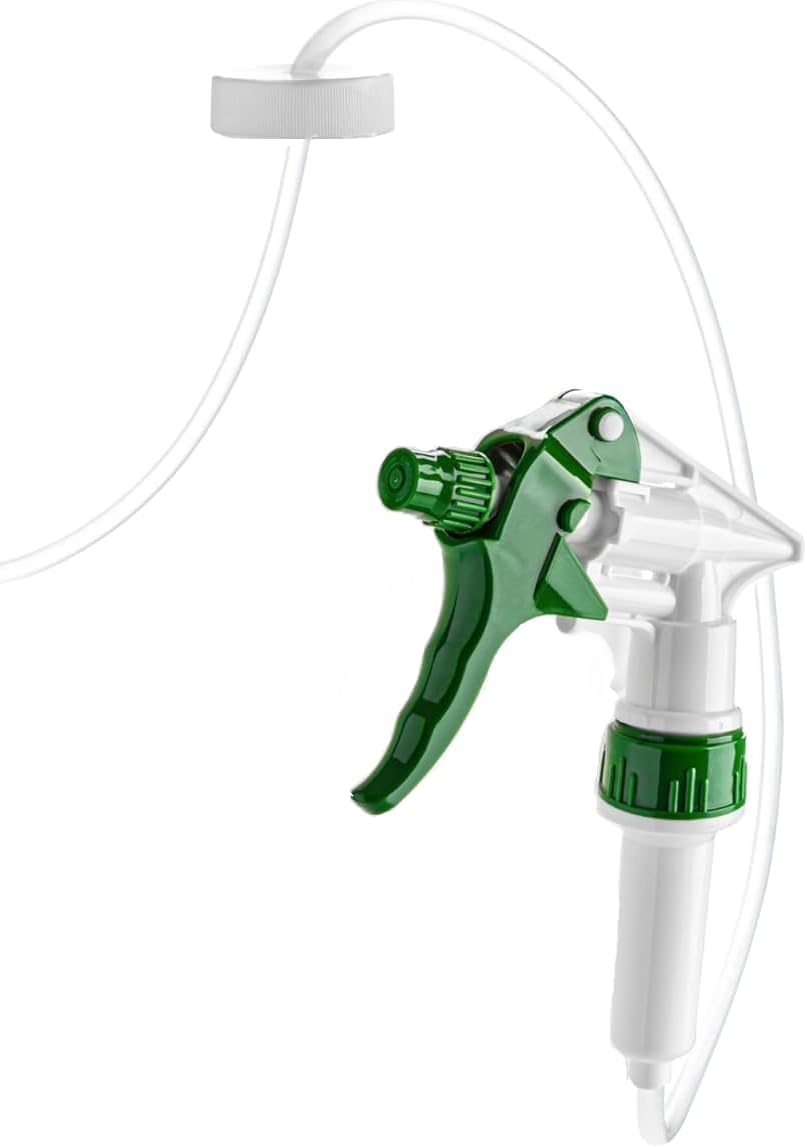 Natures Wisdom extended-reach hose enables reach to distant plants.