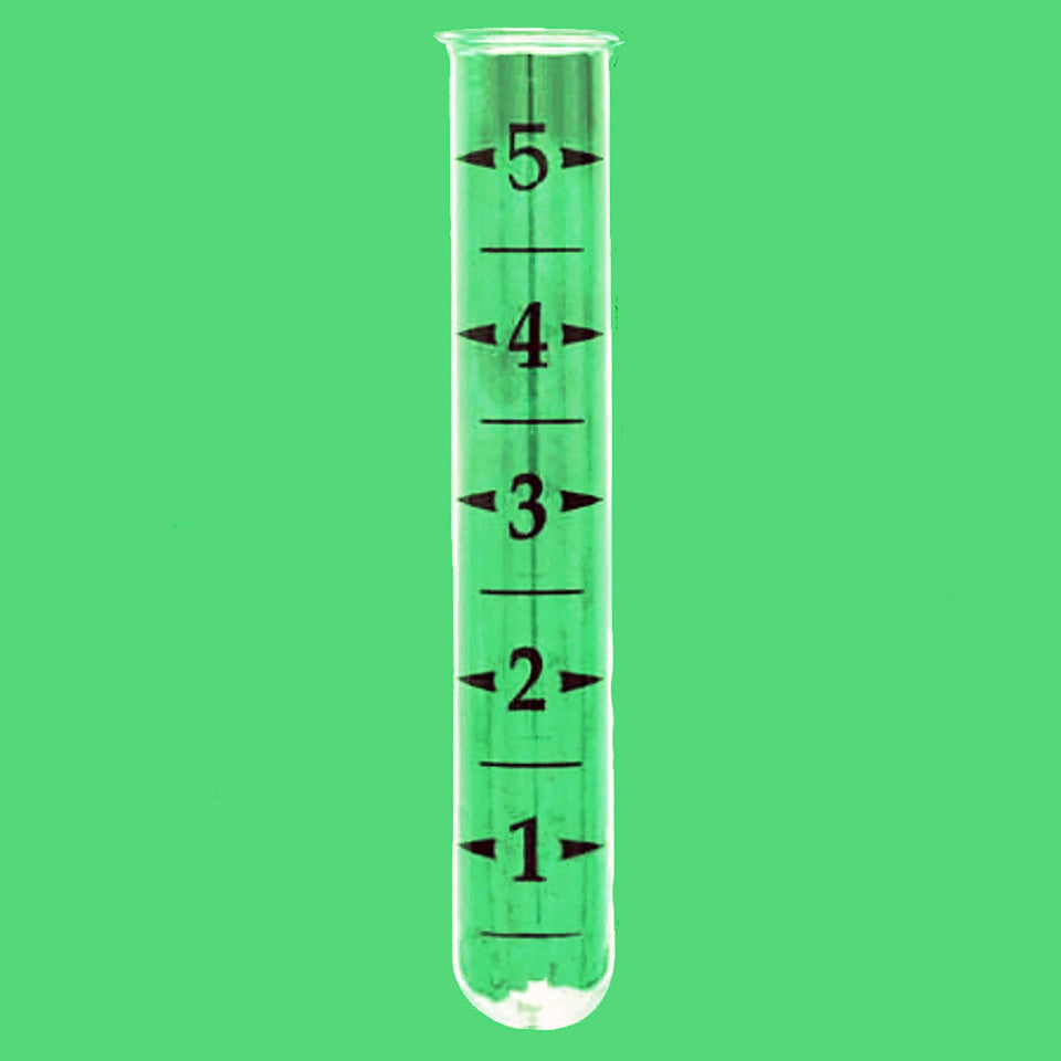 Natures Yard rain gauge replacement glass tube with 1 inch increments for accurate measurements