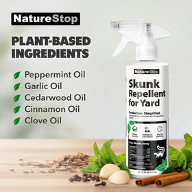 NatureStop 16 oz spray bottle designed for durable outdoor use.