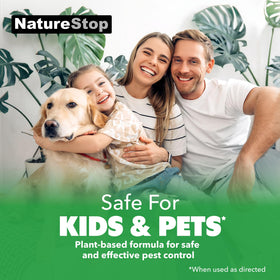 NatureStop spray on patios and entry points for perimeter protection.