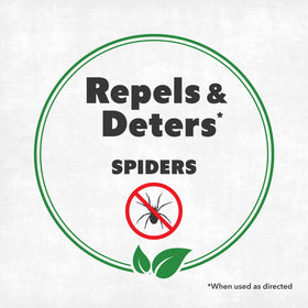 NatureStop spray mist applied near entry points deters spiders