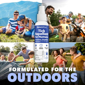 NatureStop Tick Repellent Spray used during hiking on trails and parks