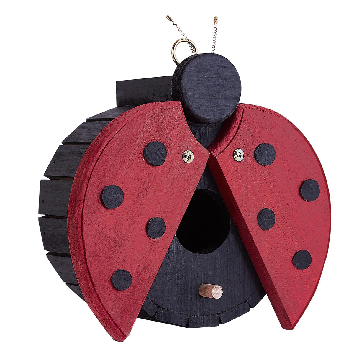 NATUREYLWL bluebird nesting box adds cheerful charm to outdoor spaces.