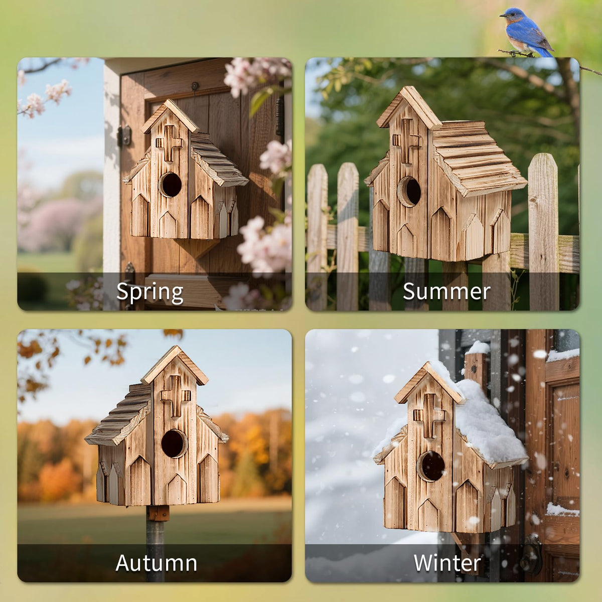NATUREYLWL church birdhouse makes a thoughtful gift for bird lovers