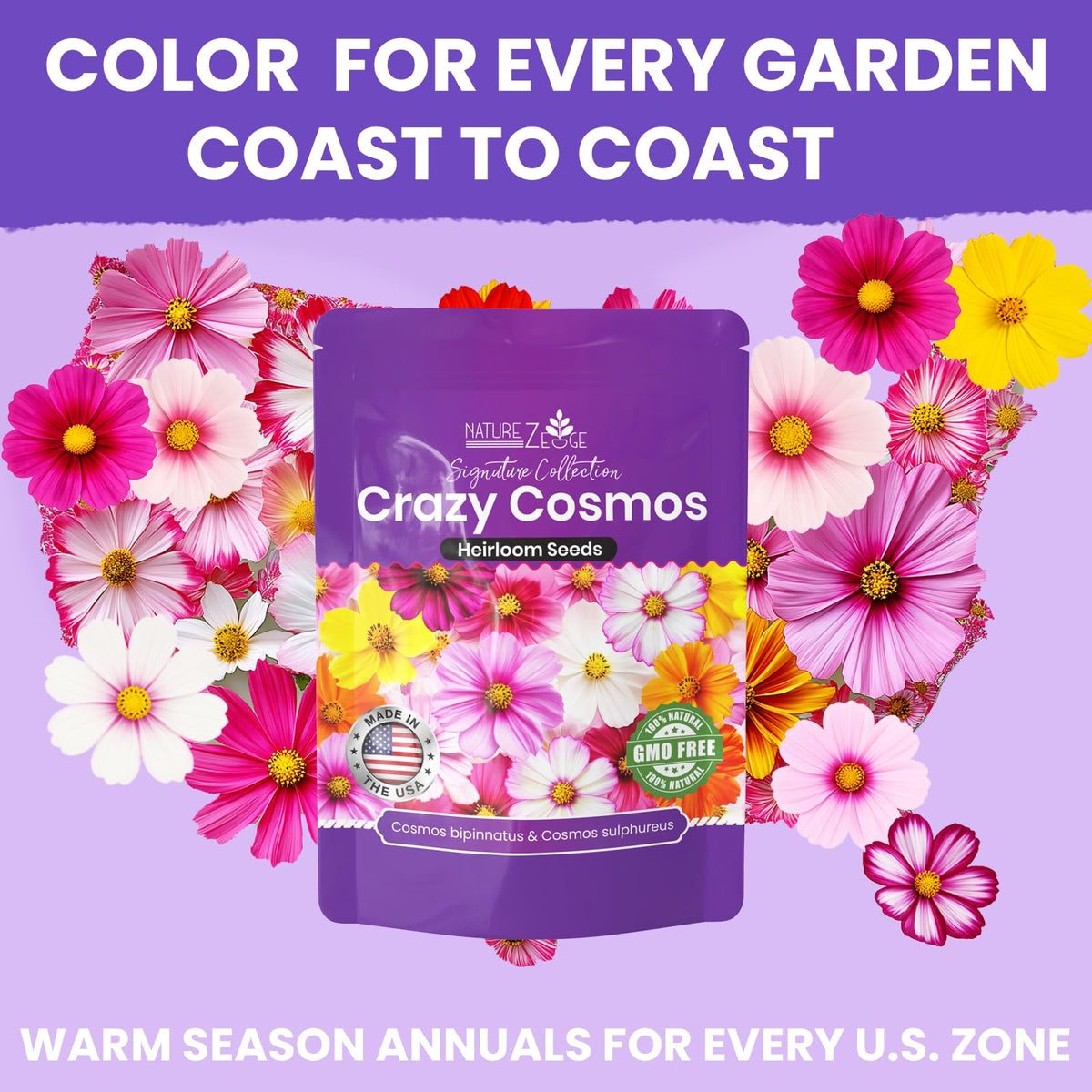 NatureZ Edge pollinator wildflower meadow seeds for bees and butterflies