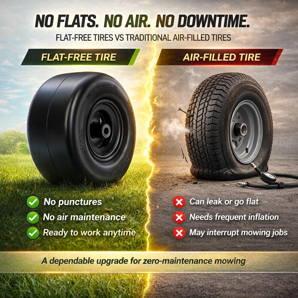Natureza heavy-duty 500 lb load capacity tire in action.