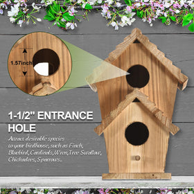 Natureylwl birdhouse backyard-birdwatching attracts birds for observation