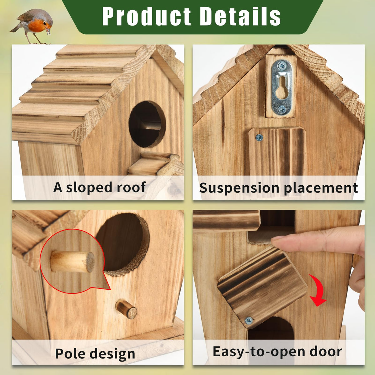 Natureylwl birdhouse hanging-garden-design decorative and functional for patios